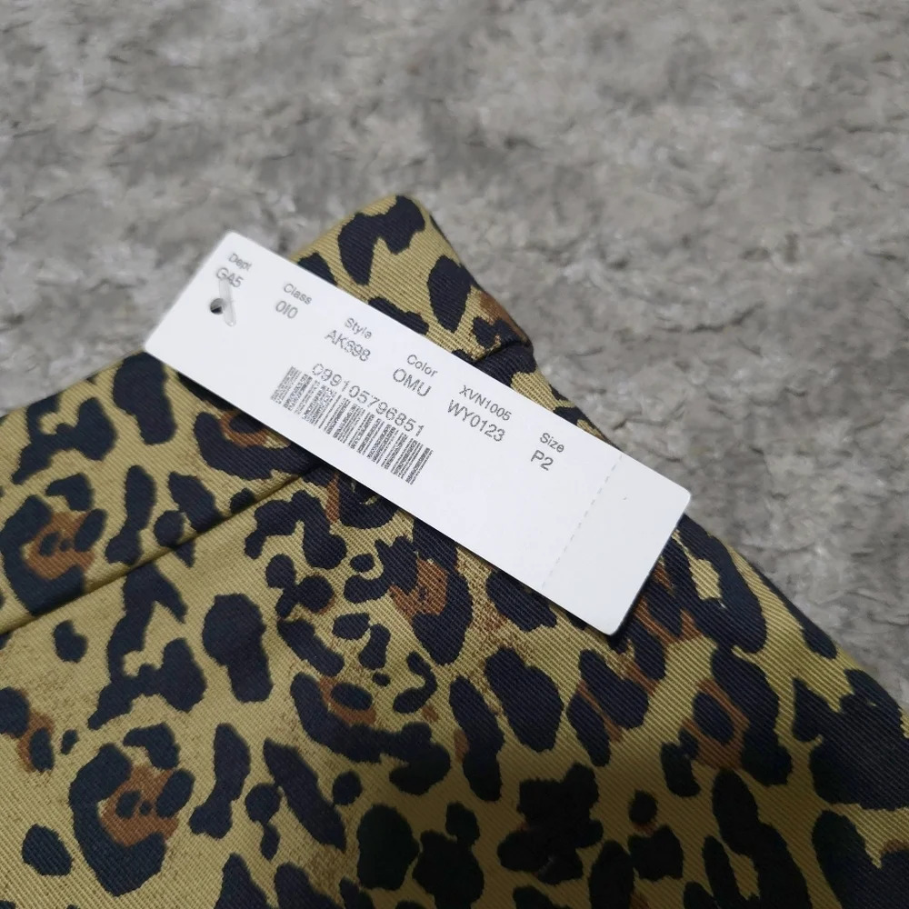 J CREW No. 2 Pencil Skirt in Leopard Print Bi-stretch Cotton Elastane, Lined, 2P - Picture 8 of 16